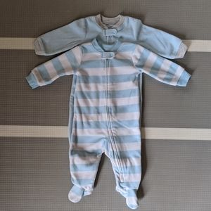 3-6m Microfleece Footed Zip-Front Sleep and Play